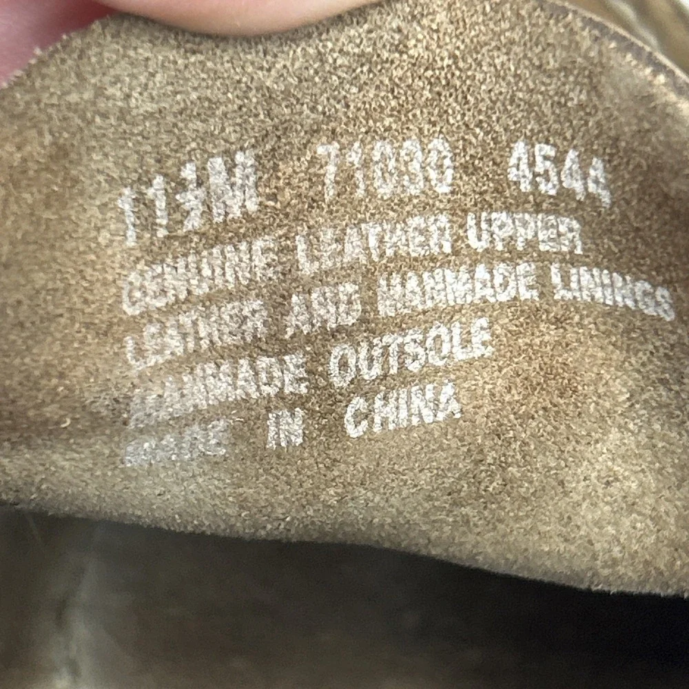 Timberland Leather Boat Shoes Men's 11.5 Light Brown Casual Slip On Loafer 2 Eye
